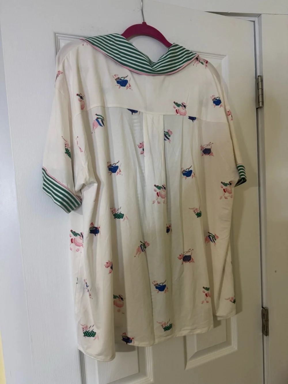 NWT Lyrebird by Anthropologie Modaluxe Short Sleeve Pajama Set with Dogs Large - Picture 7 of 11